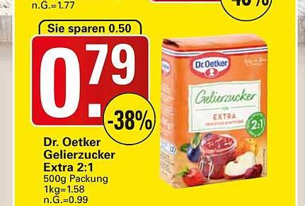 Dr Oetker Gelierzucker Extra 2 1 Angebot Bei Wez 1Prospekte De