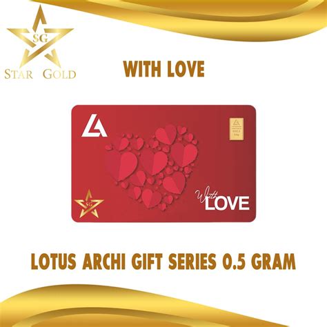 Jual Star Gold Emas Logam Mulia Lotus Archi Gift Series With Love 0