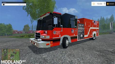 U S Fire Truck V 1 0 Mod For Farming Simulator 2015 15 FS LS 2015 Mod