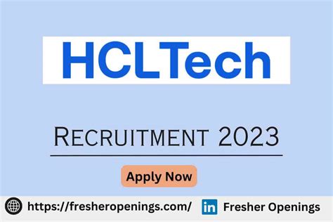 HCLTech Off Campus Hiring 2023 Graduate Engineer Trainee