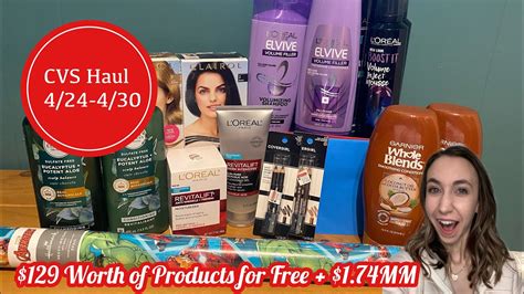 CVS HAUL 4 24 4 30 ALL FOR FREE BIG SAVINGS ON HAIRCARE MONEYMAKER