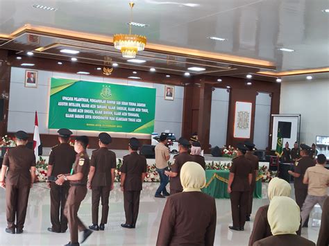 Kajati Aceh Lantik Asintel Kordinator Dan 7 Kajari Adhyaksa Digital