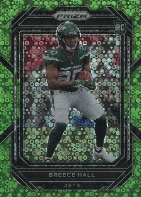 Breece Hall 2022 Prizm 317 No Huddle Neon Green 5 Price Guide