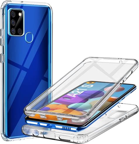 Ivencase Funda Para Samsung Galaxy A21S 360 Grados Transparente Case