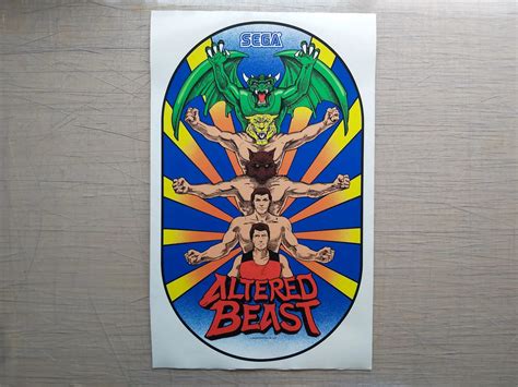 Altered Beast Side Art - Arcade Art Repro