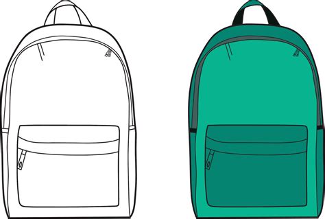 Backpack Outline Clip Art At Miranda Ramirez Blog