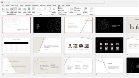 PowerPoint Slide Sorter View - GeekPossible