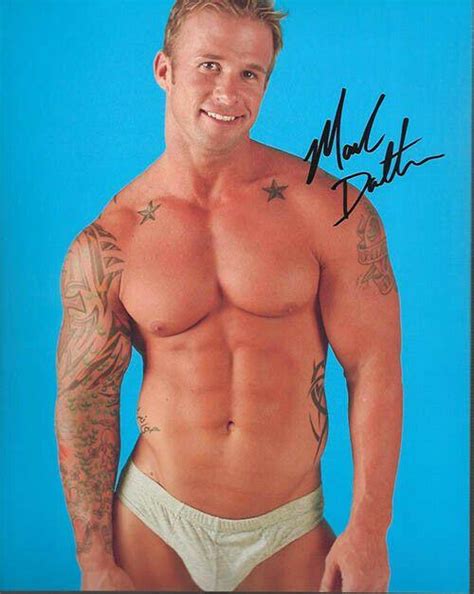 Rare Gay Int Shirtless Model Mark Signature X