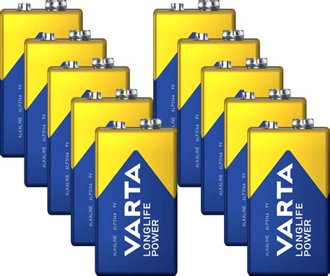 Varta Industrial Alkaline Block Lr Batterie Amazon De