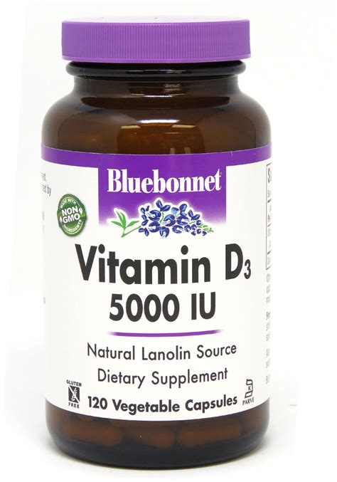 Bluebonnet Nutrition Vitamin D Iu Vegetable Capsules