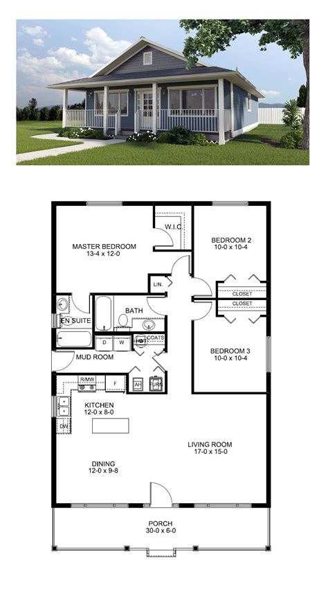 20+ Small House Plans With Porches On Front And Back – The Urban Decor