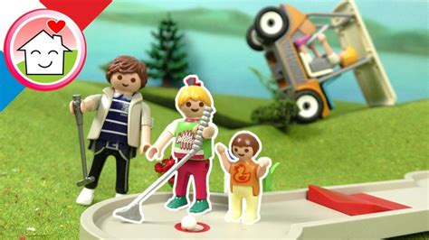 Playmobil En Francais Le Minigolf Avec La Famille Hauser La Famille