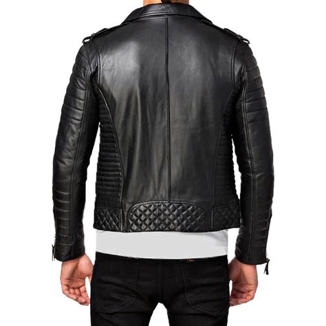 Men S Black Slim Fit Real Leather Jacket Clara Leather