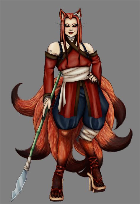 Artstation Revamped Kitsune Oc