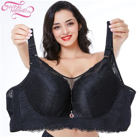 Nvpaimeimei Full Cup Sexy Lace Push Up Bra Large Size Wire Free Vest Bras Women Plus Size