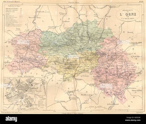 Alencon map hi-res stock photography and images - Alamy