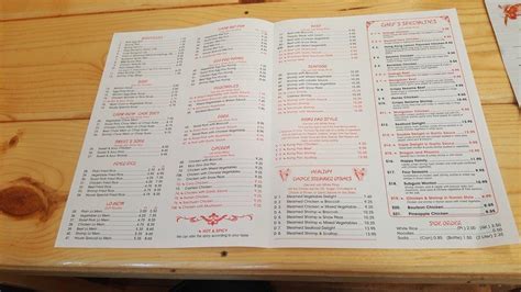 Menu At No 1 Chinese Restaurant Wadsworth