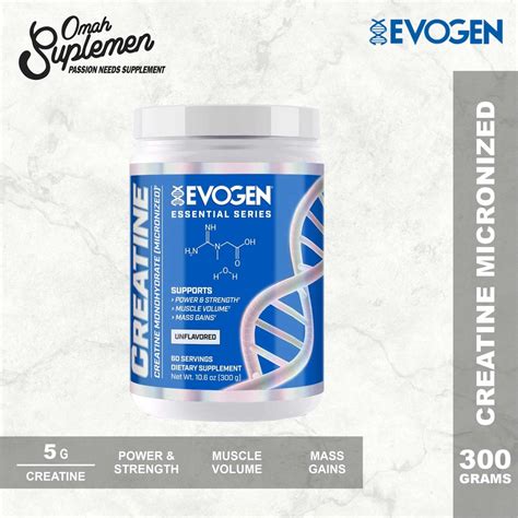 Jual Evogen Creatine Micronized 300 Gr Evogen Creatine Monohydrate 300 Gram Shopee Indonesia