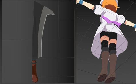 Higurashi No Naku Koro Ni Rena Vrchat 3d Model Rigged Cgtrader