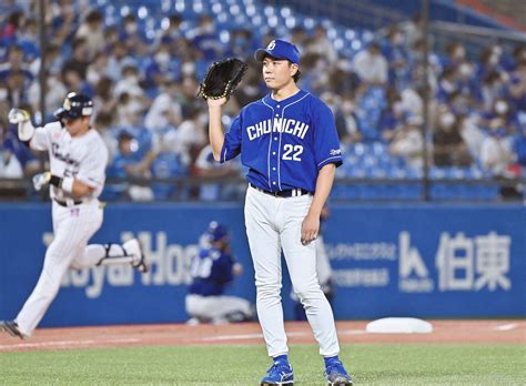 【中日】大野雄大6イニング3失点降板 今季ワースト4四死球、打線の援護なし：中日スポーツ・東京中日スポーツ