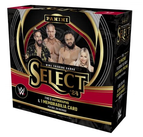 Veselý drak Panini Select WWE Wrestling Hobby Box 2024 Zberateľské