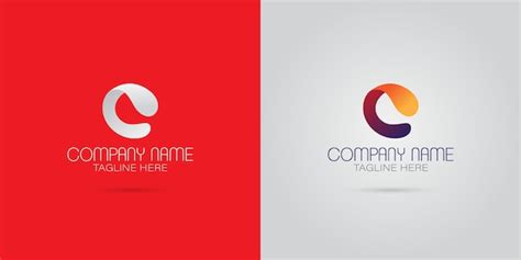 Premium Vector | A red and white logo for company tagline