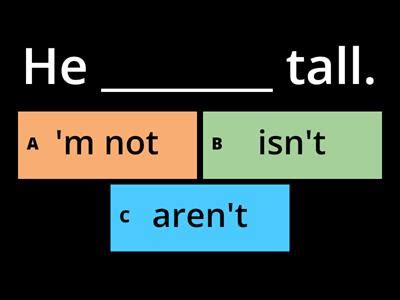 Verb To Be Positive Negative Recursos Did Cticos