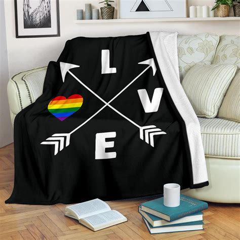 LGBT Blanket Gay Blanket Lesbian Blanket Pride Blanket Bisexual Blanket Love Is Love