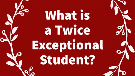 What Is A Twice Exceptional Student