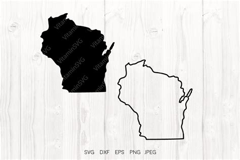 Wisconsin State Wisconsin Svg File Graphic By Vitaminsvg · Creative