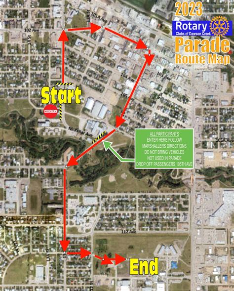 New Parade Route Released Rotary Club Of Dawson Creek