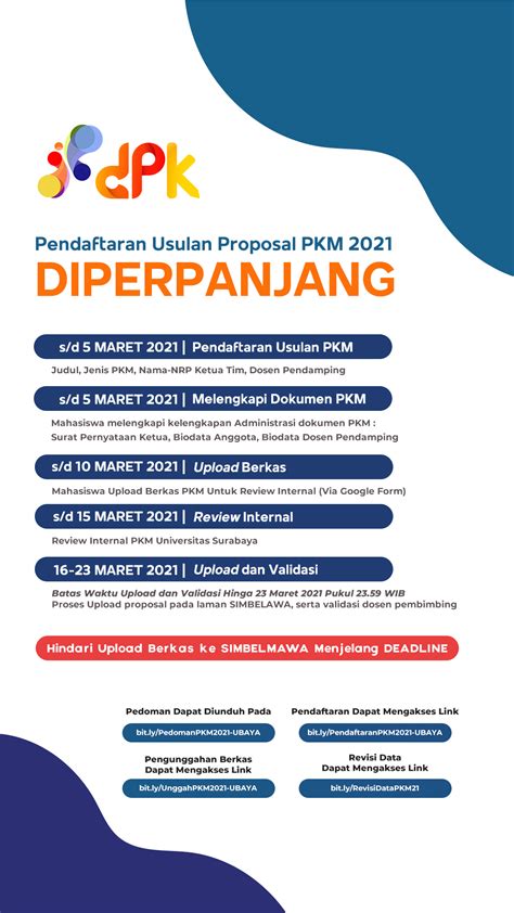 Pendaftaran Usulan Proposal PKM 2021 Direktorat Pengembangan