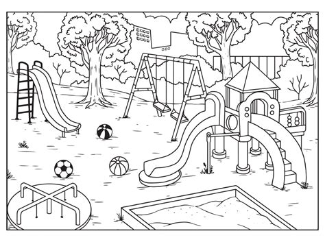 Free Printable Playground Coloring Pages Free Printable A Z