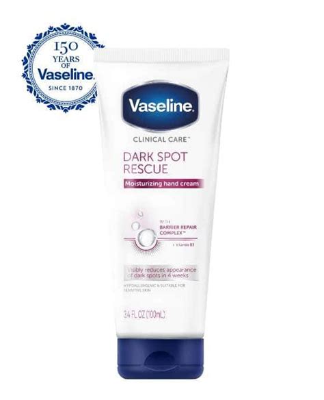 Vaseline Clinical Care Dark Spot Rescue Hand Cream Ingredients Explained