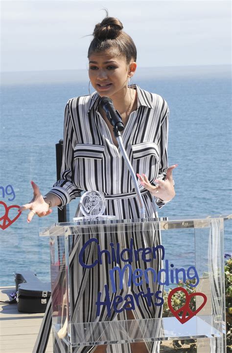 ZENDAYA COLEMAN at Children Mending Hearts Empathy Rocks Fundraiser in