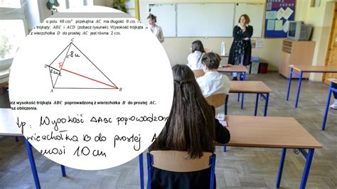 Koniec egzaminu ósmoklasisty z matematyki niedługo arkusz i odpowiedzi