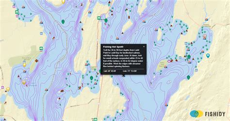 Lake Champlain Fishing Map - Zaria Kathrine