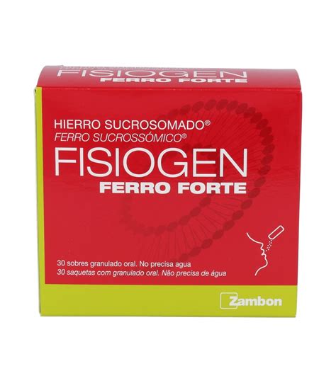 Fisiogen Ferro Forte 30 Mg 30 Sobres