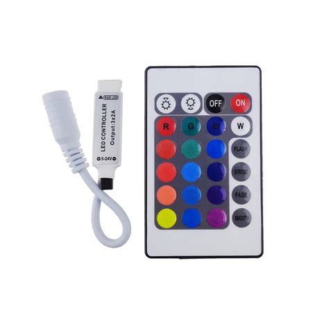 Lights Lighting RGB Controlers 12V 24V RGB LED Controller 24 Keys