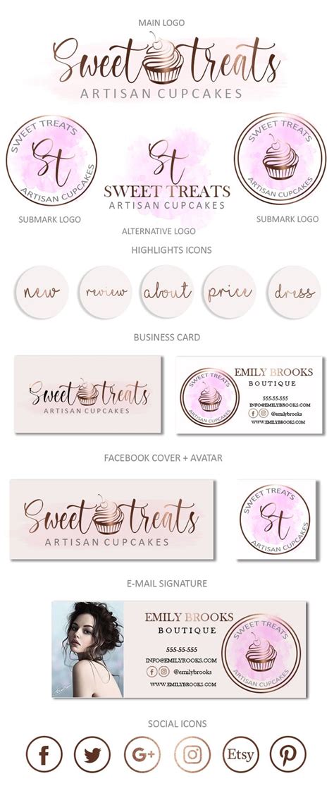 Sweet Treats Logo Design Homemade Treats Logo Business Branding