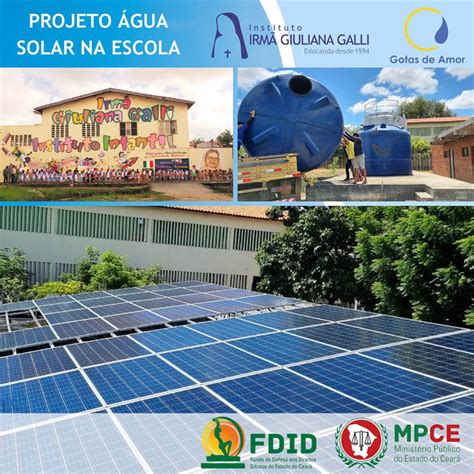 Projeto Gua Solar Na Escola Mpce Escola Galli