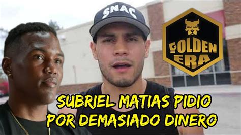 Arnold Barboza Dice Que Subriel Matias Se Sobrevaloro Y Acepta Pelear