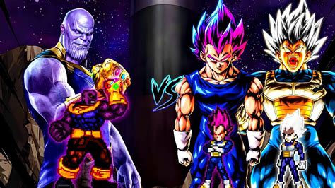 Thanos Comic Accurate OP New VS Vegeta DBS OP All Form Vegeta MUI