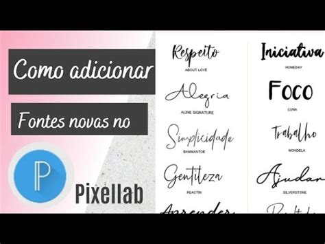 Como Adicionar Fontes No Pixellab E Como Baixar Fontes Novas E Usar No