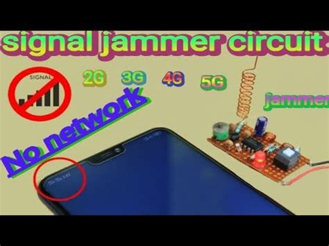 How to make signal jammer circuit at home - YouTube