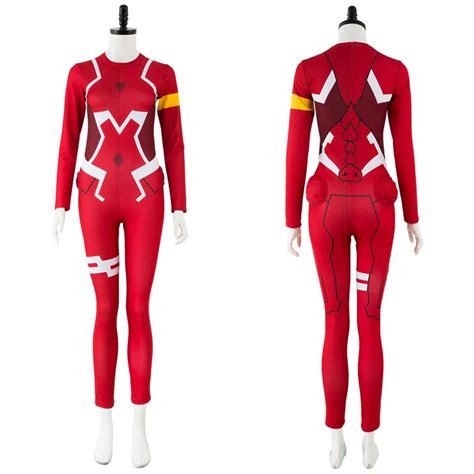 Darling In The Franxx Code 002 Zero Two Cosplay Costume Red Battle Suit