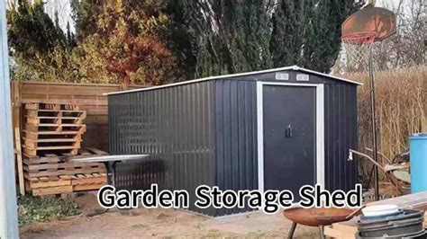 Prefab Steel Structure Waterproof Garden Storage Shed Popular Outdoor