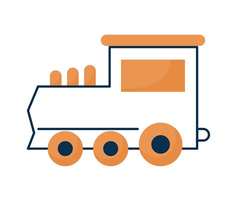 Orange Train Design 21398037 Vector Art At Vecteezy