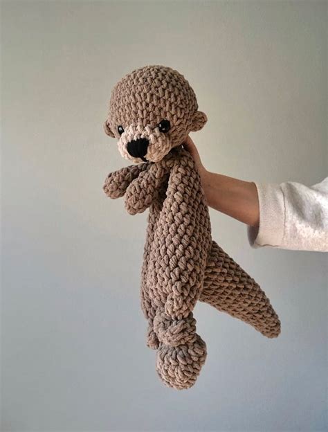 Extra Large Otter Snuggler Large Otter Lovey Crochet Otter Etsy Fun