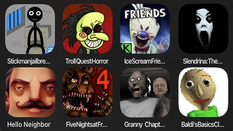 Stickman Jailbreak Troll Quest Horror Ice Scream 5 Friends Slendrina